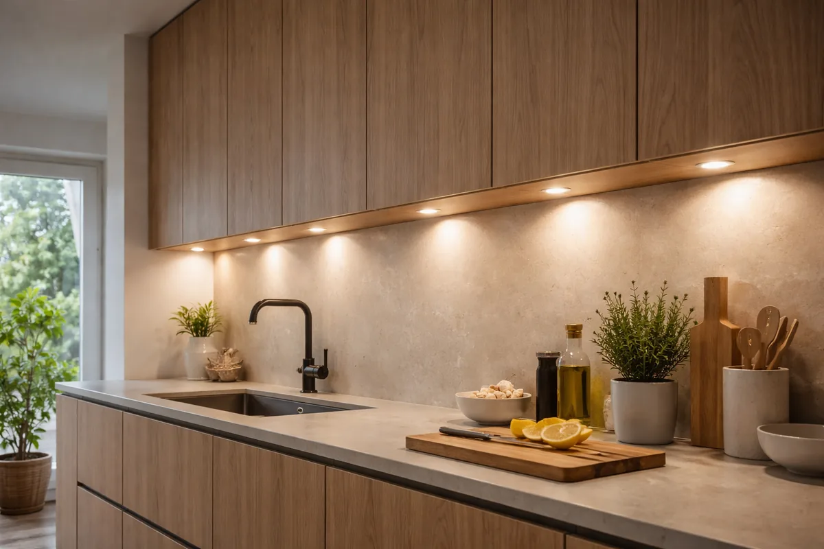 Quand est-il préférable d'installer des éclairages sous les meubles de cuisine