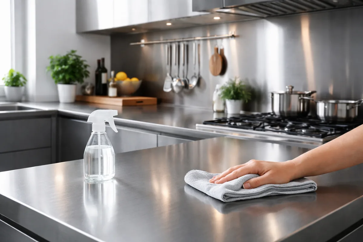 Comment bien entretenir les surfaces en inox dans la cuisine